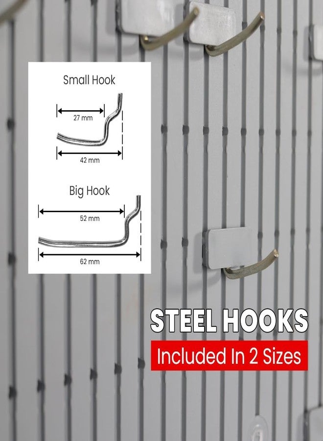 Alkon Polypropylene Copolymer Display Pegboard (MDB500) for Garage Tool Storage for Office, Workshop, Factory,|Organization, Hooks Kitchen, Shop, Home, DIY, Blue - Image 2